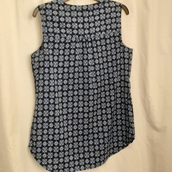 Croft & Barrow Navy Blue Sleeveless Blouse Top Women's Small Shirt - Picture 5 of 10